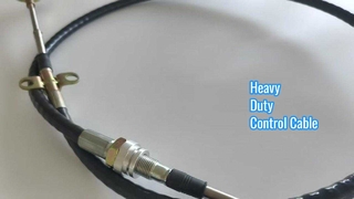 Wytrzymały kabel sterujący Push-Pull z gwintowaną przegrodą i końcem drążka