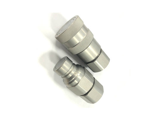 Płaska twarz hydrauliczna szybki sprzęgło pod wysokim ciśnieniem z zamykającym rękawem 1/4 "