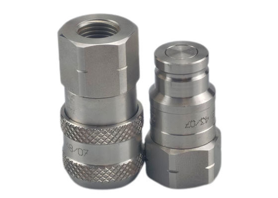 Hydrauliczne szybkozłącze z płaską powierzchnią 0,5 cala ISO16028 NPT