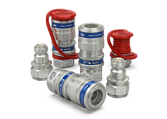 Średnica przepływu 2,5 mm łączniki szybkiego połączenia hydraulicznego 100 MPa 6,0 L/min