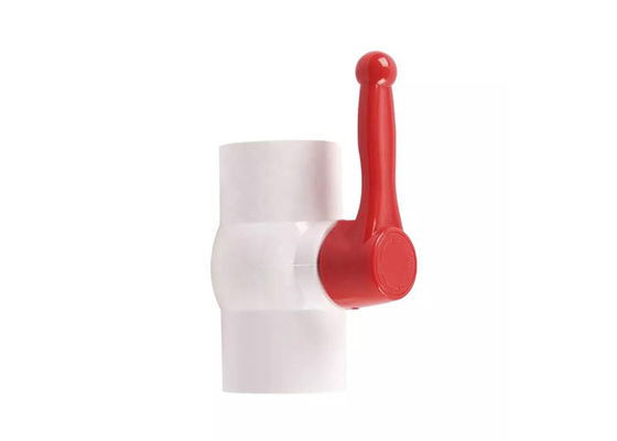 2 Way Straight Through Type Manual PVC Ball Valve UPVC Stałe sterowanie przepływem wody