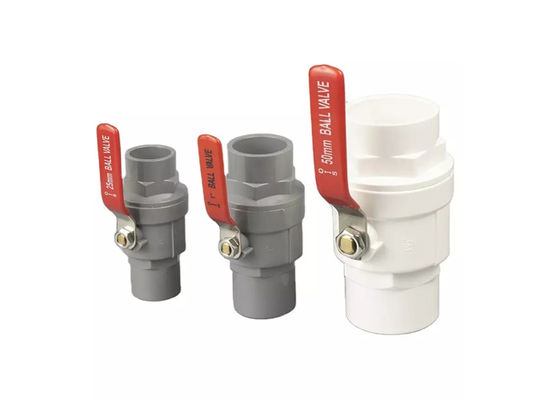 1/2" - 4" ABS Chrom Insert PVC Dwuczęściowy zawór kulkowy Ręcznik ze stali nierdzewnej