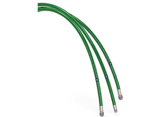 Olejna rafinacja 110Mpa Ultra wysokiego ciśnienia węża Zielony kolor ID 6.4MM