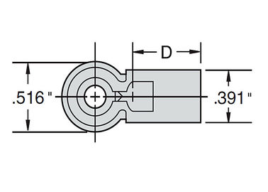 P Series Small Ball Joint, twarde plastikowe ciało stalowe połączenie kulkowe dla rolnictwa