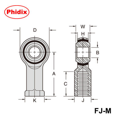 MMJ-M/FJ-M Series Metric Thread Ball Screws ∙ Self-Lubricating Nylon Raceway with Nickel-Plated Ball & Yellow Dichromate Coating∙ Niski tarcie,Projektowanie odporne na korozję i zużycie dla robotyki i maszyn