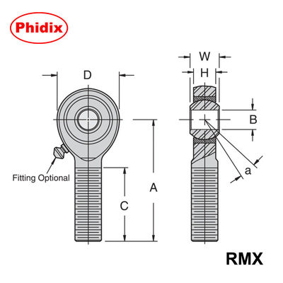 /RMX/RMX-T serii Ciężko działający PTFE-wyłożony końcówki pręta /High Load Capacity for Industrial & Racing applications