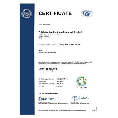 Phidix Blue Max kabl sterowania 3in Travel 4in Radius Wysokiej temperatury LDPE pokryte