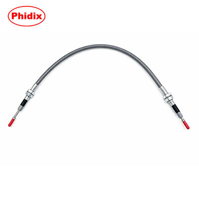 W pełni zmontowany, regulowany kabel sterujący typu Push-Pull z podwójną końcówką do przemysłowego mechanicznego sterowania ruchem